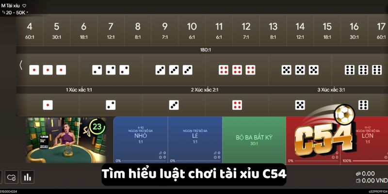 Tìm hiểu luật chơi tài xỉu C54